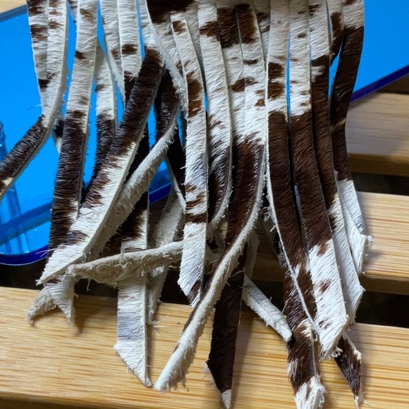 Boho Earrings with Faux Turquoise - Picture 3 of 7